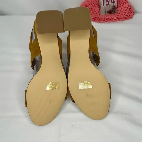 NW/OT Lamica Cognac Leather Slingback Sandal Size 9/40 - Picture 7 of 11